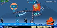 Pirates Contre Ninjas: Physics Based Shooting Game
