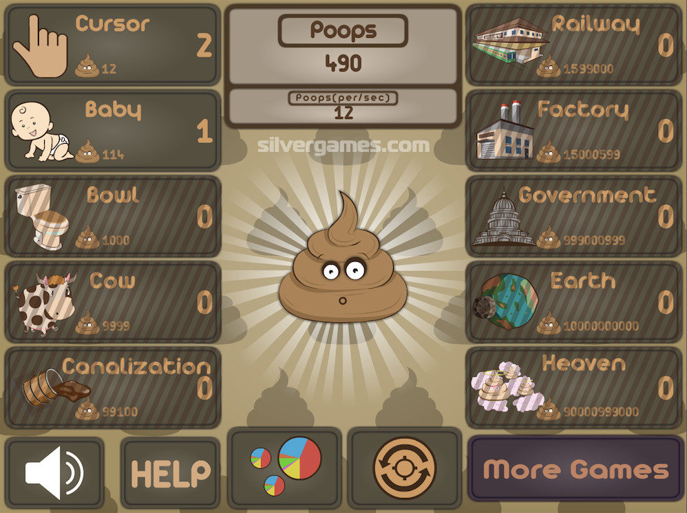 Poop Clicker 3 🕹️ Jogue Poop Clicker 3 no Jogos123