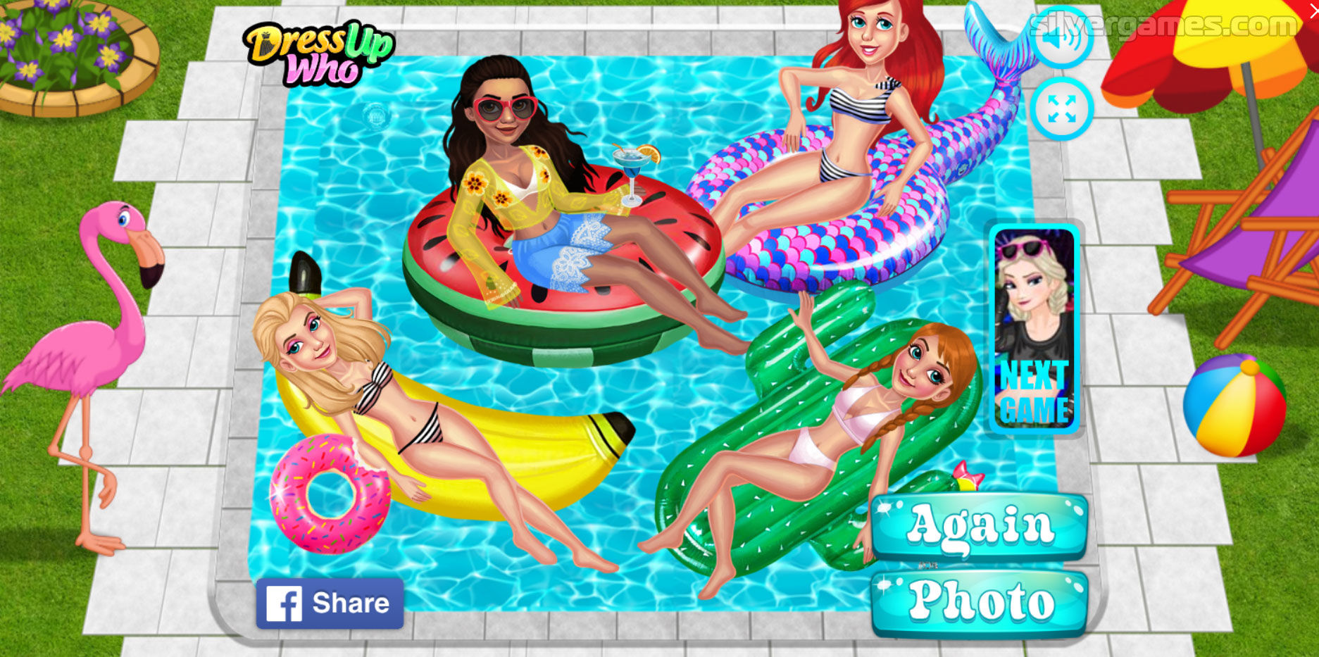 Princess Pool Party Play Online On