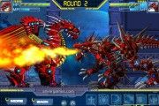 Жестокий Робот Т-Рекс: Dino Battle Fire