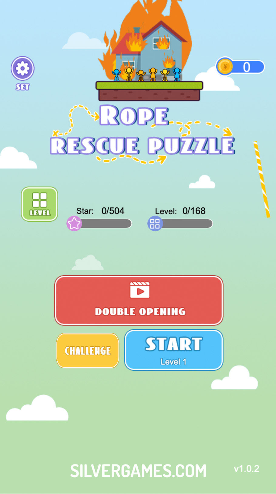 Rope Rescue Puzzle - Play Online on SilverGames 🕹️