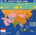 Scatty Maps Asia: Geography Knowledge
