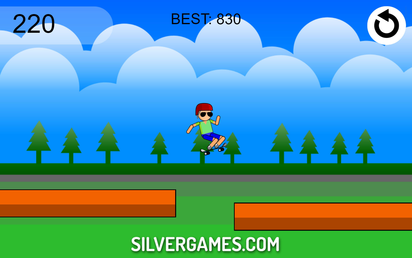 Skate King - Играйте Онлайн на SilverGames 🕹️