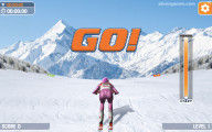 Slalom Ski Simulator: Start Ski Race