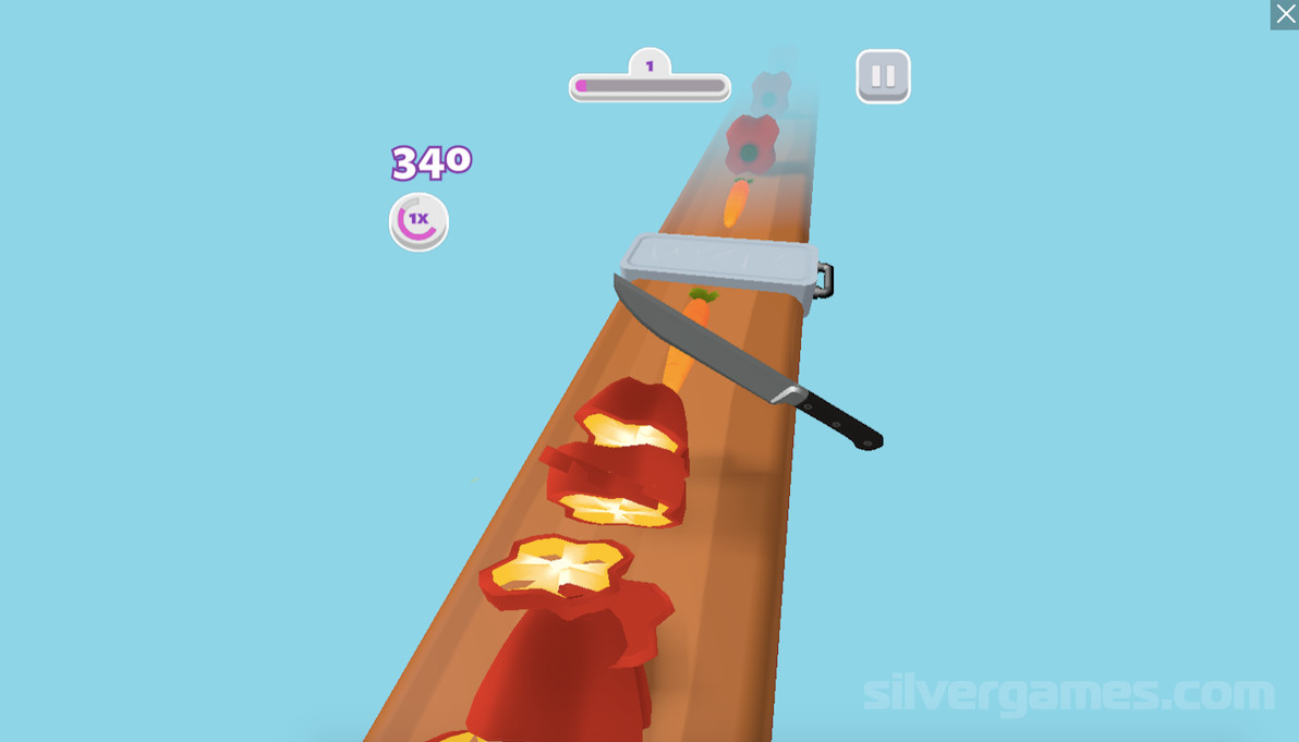 Slice Rush - Играйте Онлайн на SilverGames 🕹️