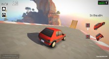 Slippery Descent By Car: Racing Car