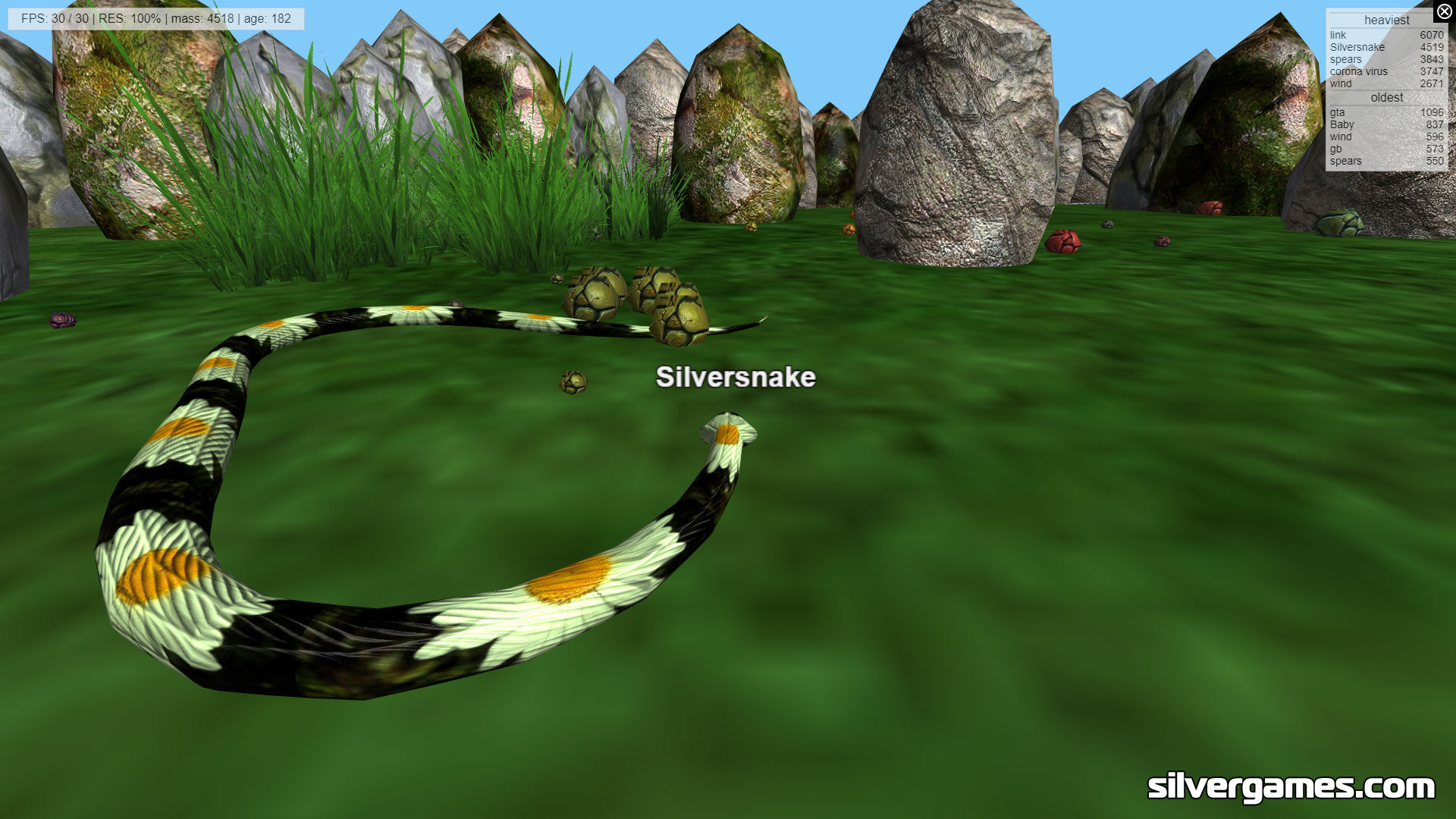 Google Snake - Gioca online su SilverGames 🕹️