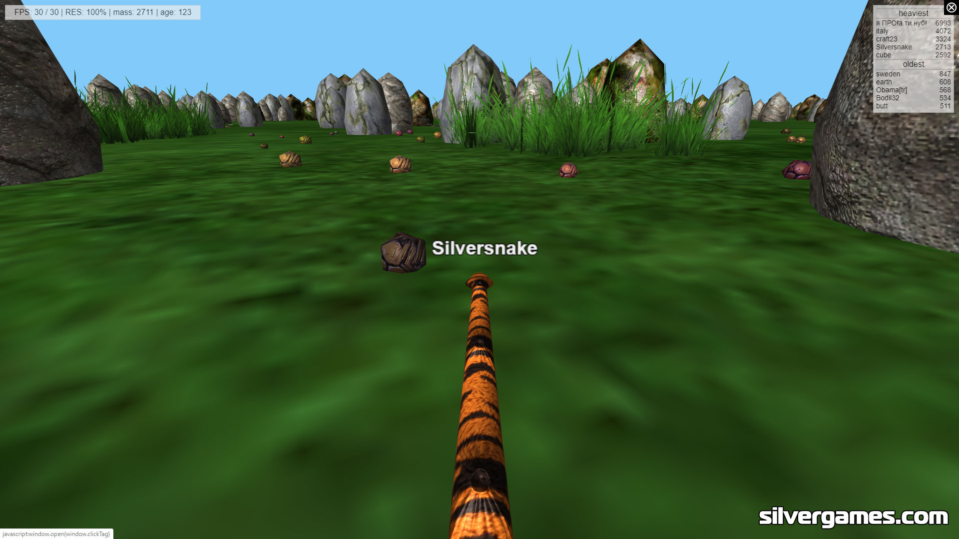 3D Snake em Jogos na Internet