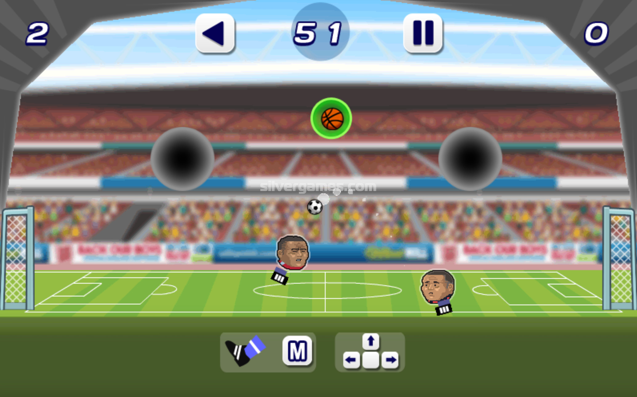 Soccer Heads - Играйте Онлайн на SilverGames 🕹️