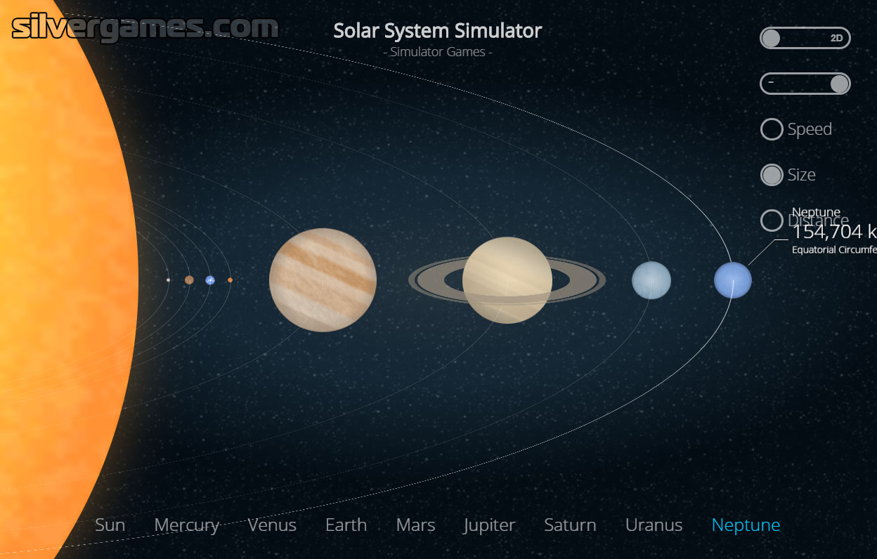 Simulator Solar System With Moons   Educational Game 