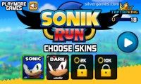 Sonic Running: Menu