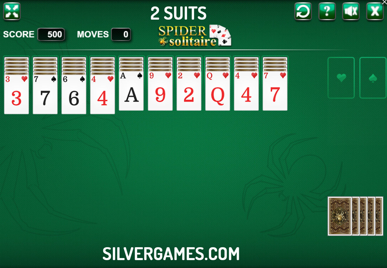 Spider Solitaire 4 Suits Play Free Online