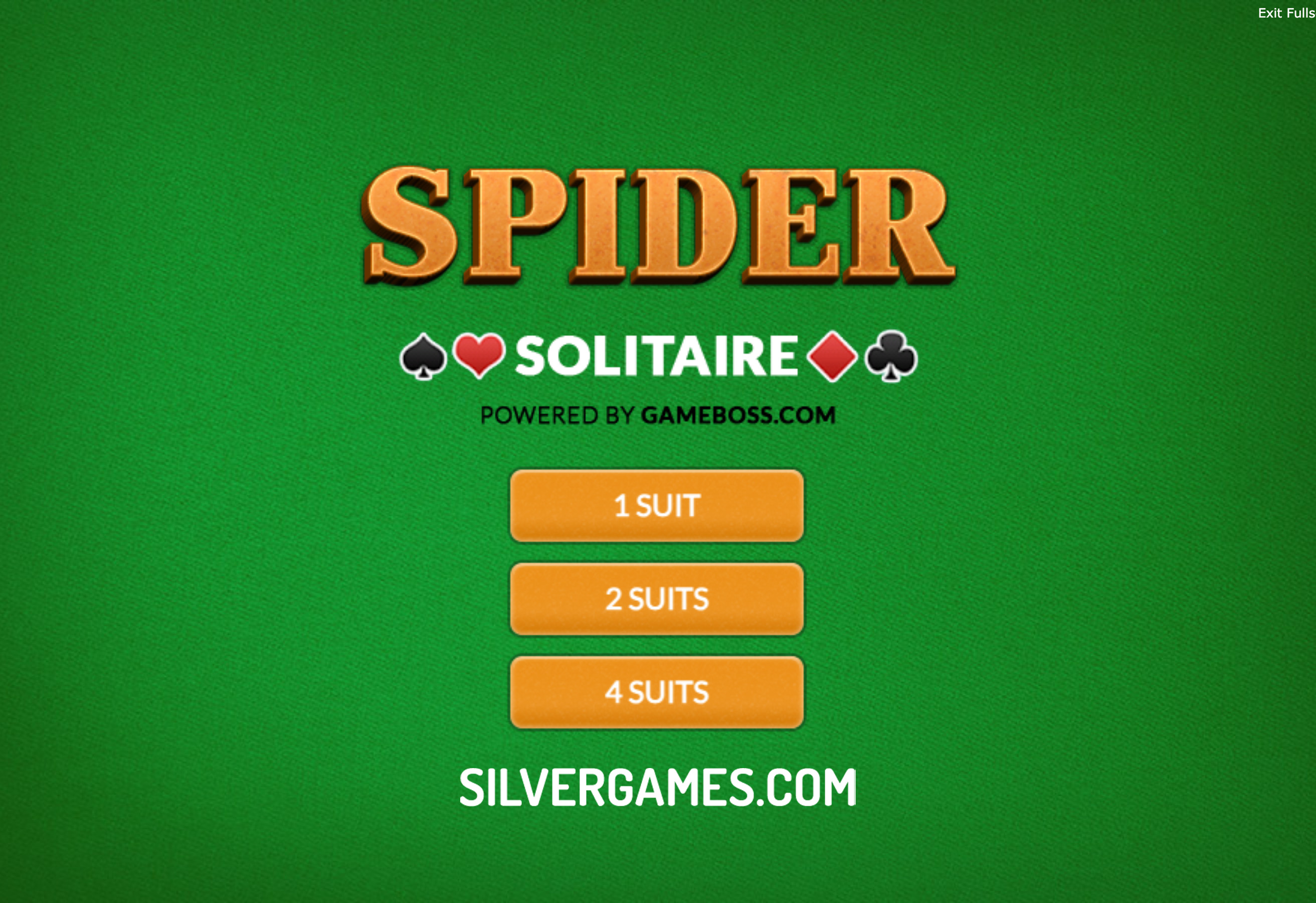 Spider Solitaire 1 2 4 Suits - Jogue Online em SilverGames 🕹