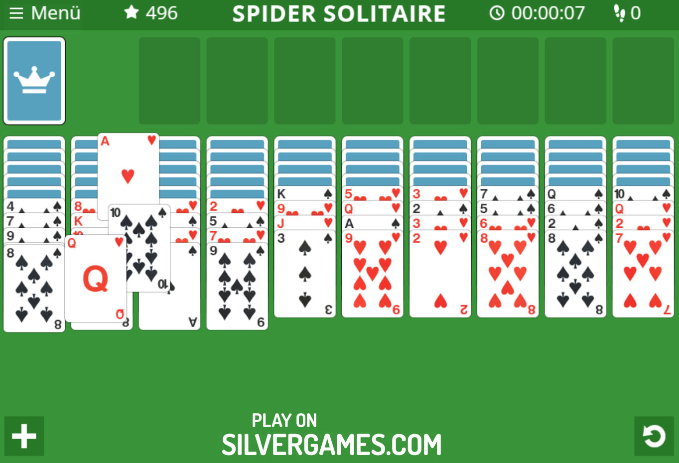 Spider Solitaire - Play Online