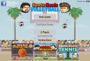Sports Heads: Volleyball: Menu