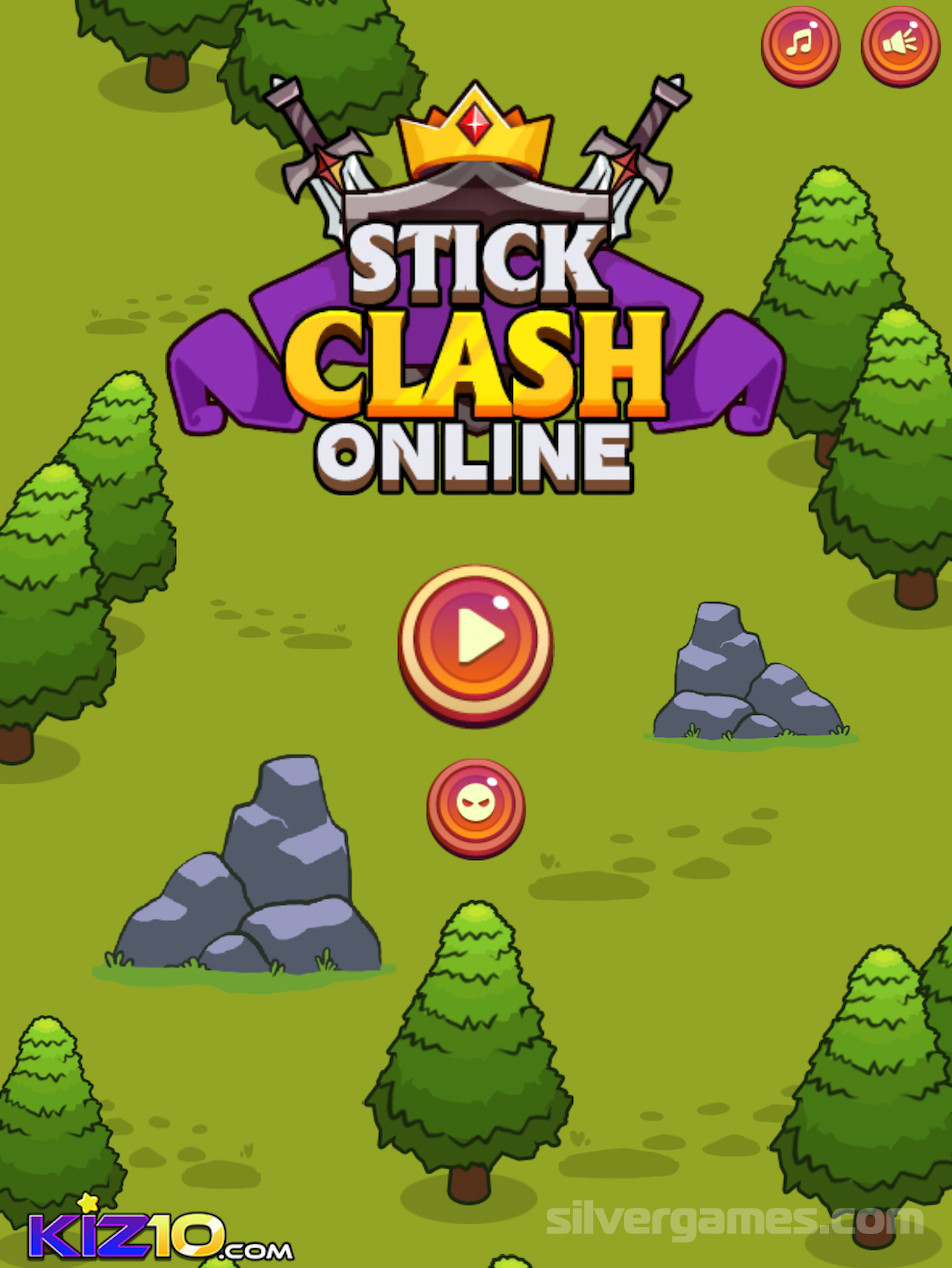 Stick Clash - Играйте Онлайн на SilverGames 🕹️