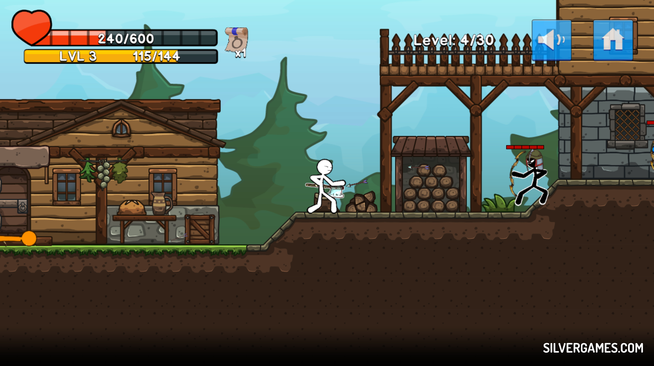 Stickman Archero Fight - Click Jogos