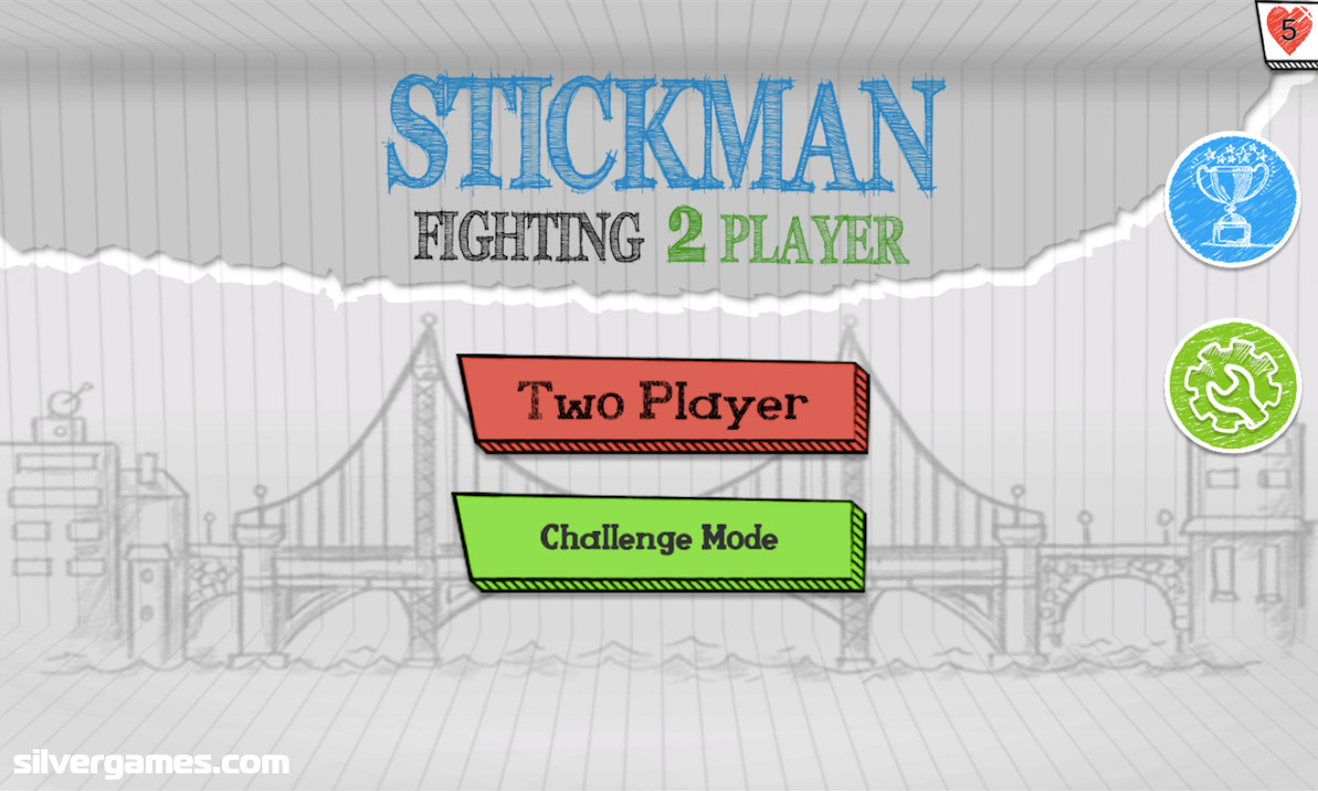 Red Stickman: Fighting Stick 🕹️ Two Player Games