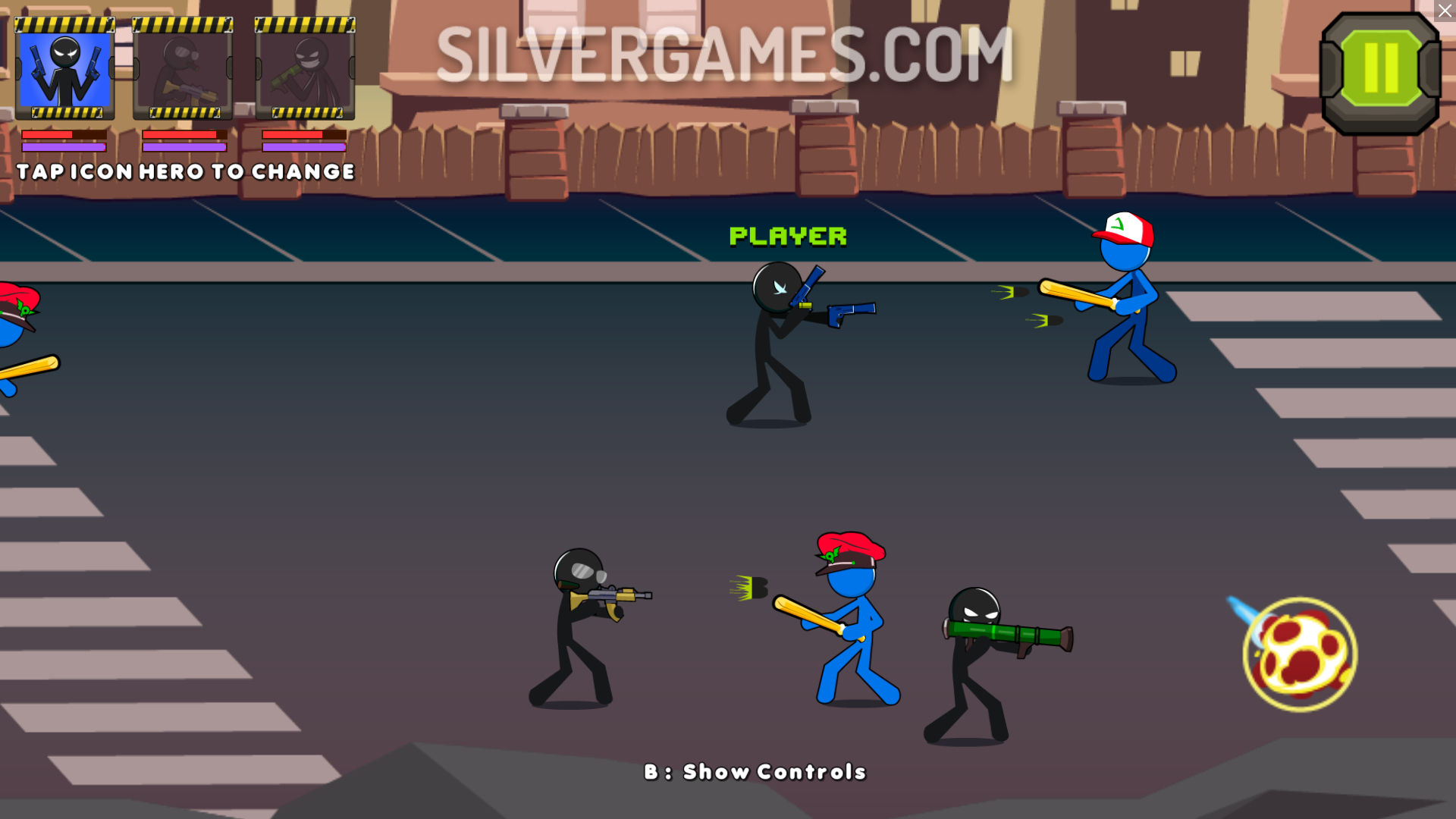 Stickman Team Detroit - Играйте Онлайн на SilverGames 🕹️