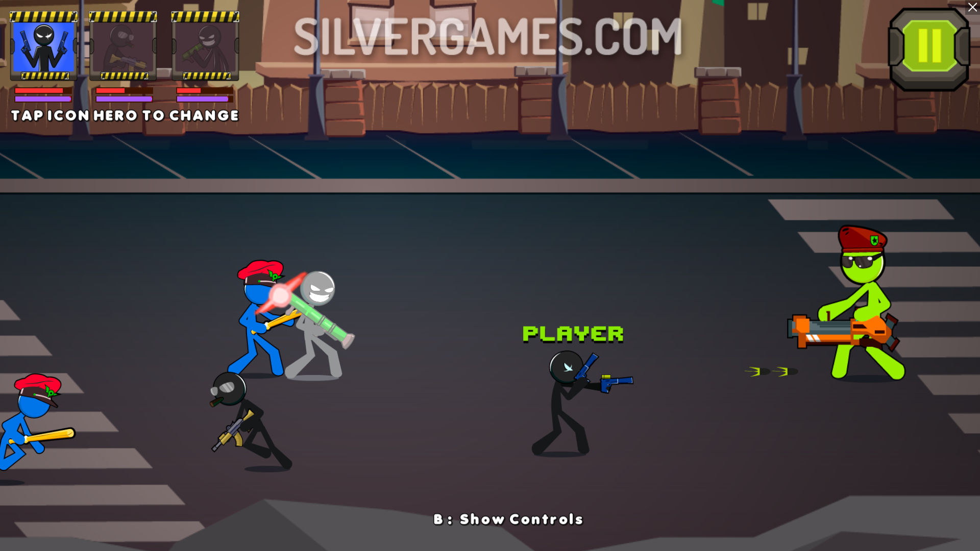 Stickman Team Detroit - Играйте Онлайн на SilverGames 🕹️