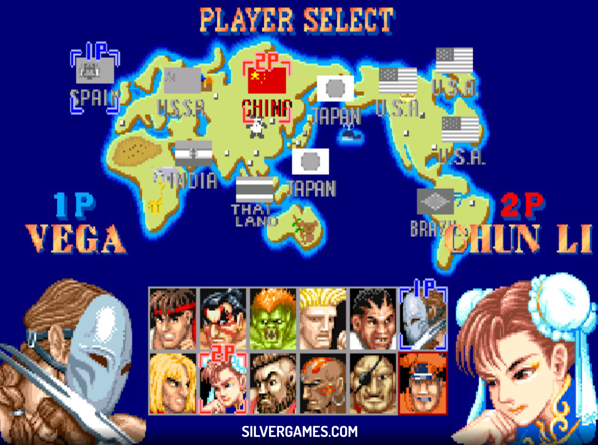 Street Fighter 2 Player Online Hrajte Online Na SilverGames 