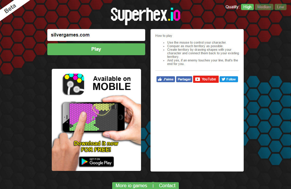 SUPERHEX.IO juego gratis online en