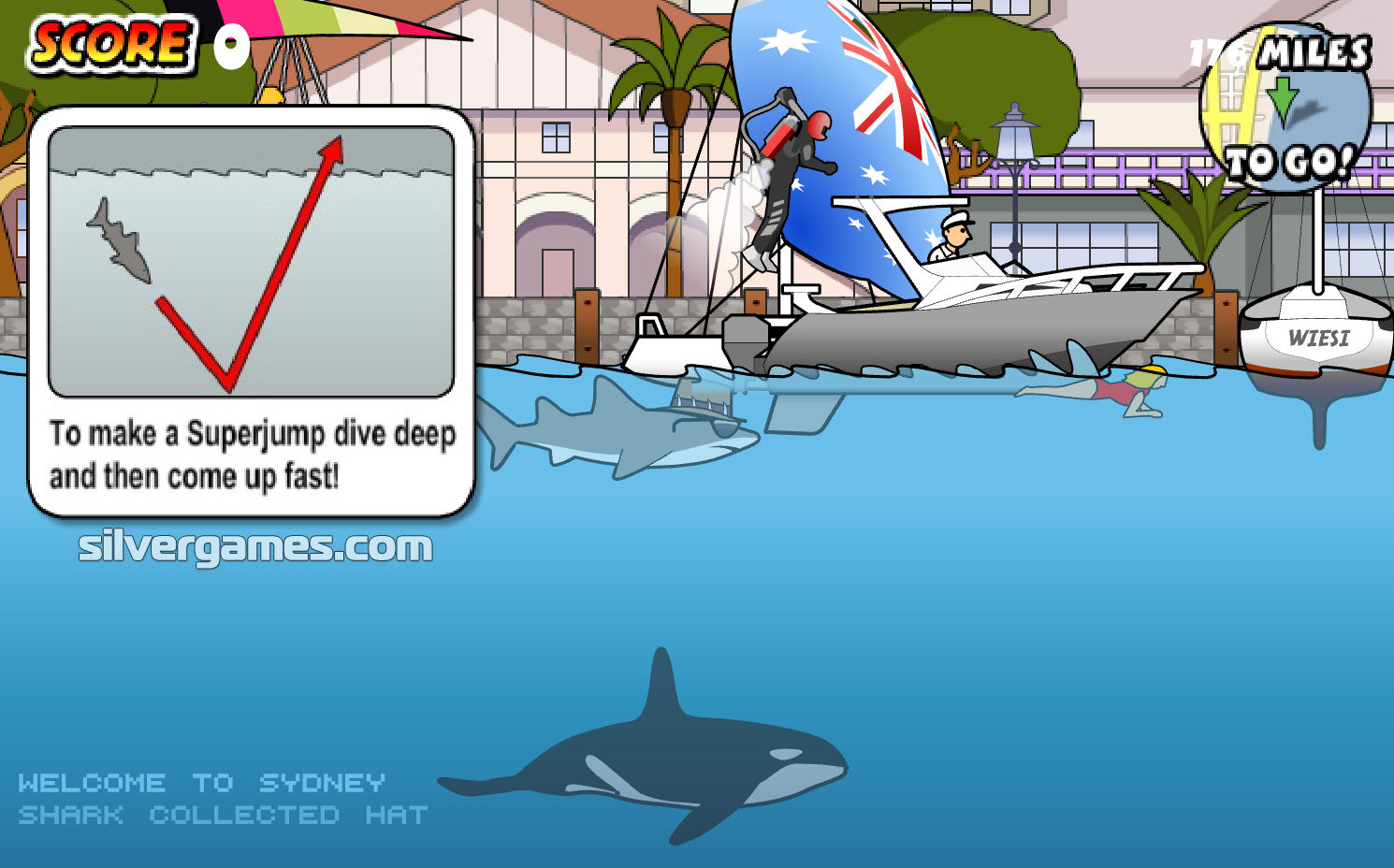 Sydney Shark Flash Game Playthrough 