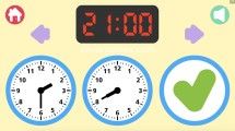 Научитесь определять время: Gameplay Telling Time Clock
