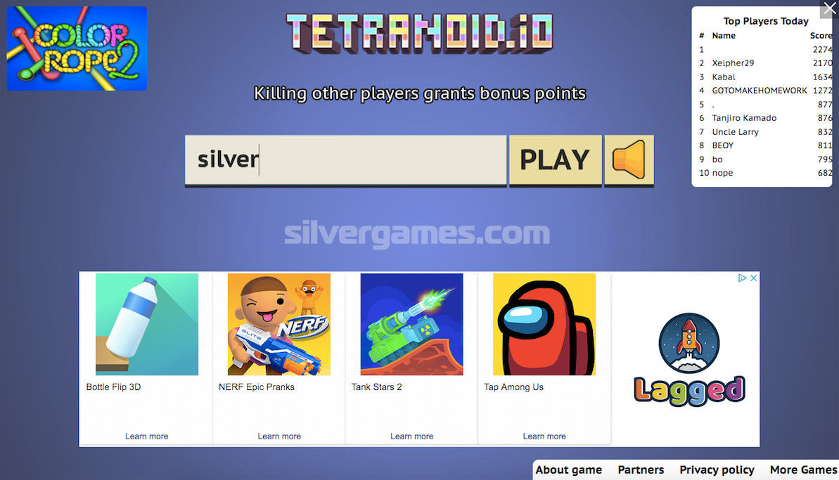 Tetranoid io 🔥 Play online