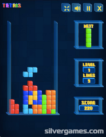 Play Falling Cubes Tetris Game Online