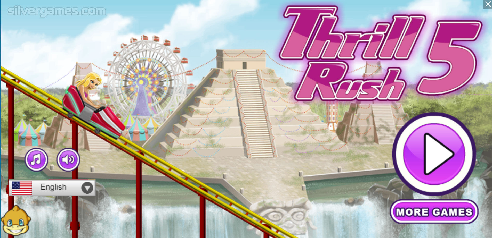 Rollercoaster: jogo de montanha russa rush