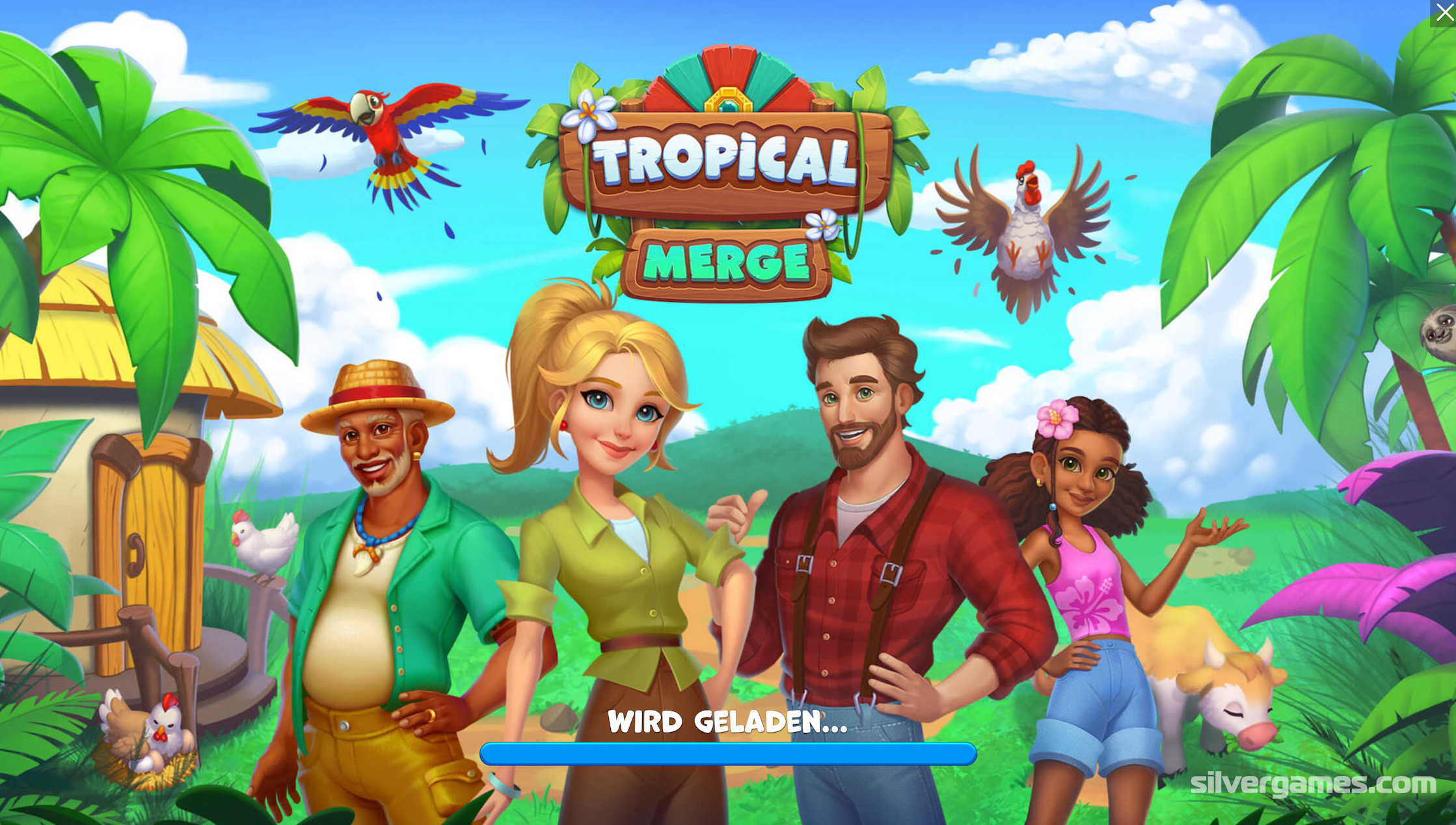 Tropical Merge - Играйте Онлайн на SilverGames 🕹️