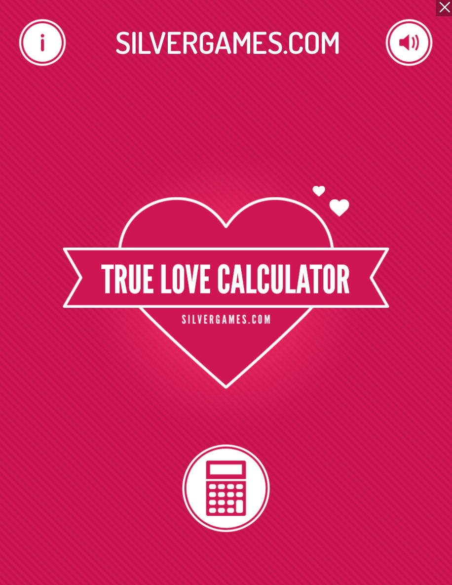 TRUE LOVE CALCULATOR - Jogue Grátis Online!