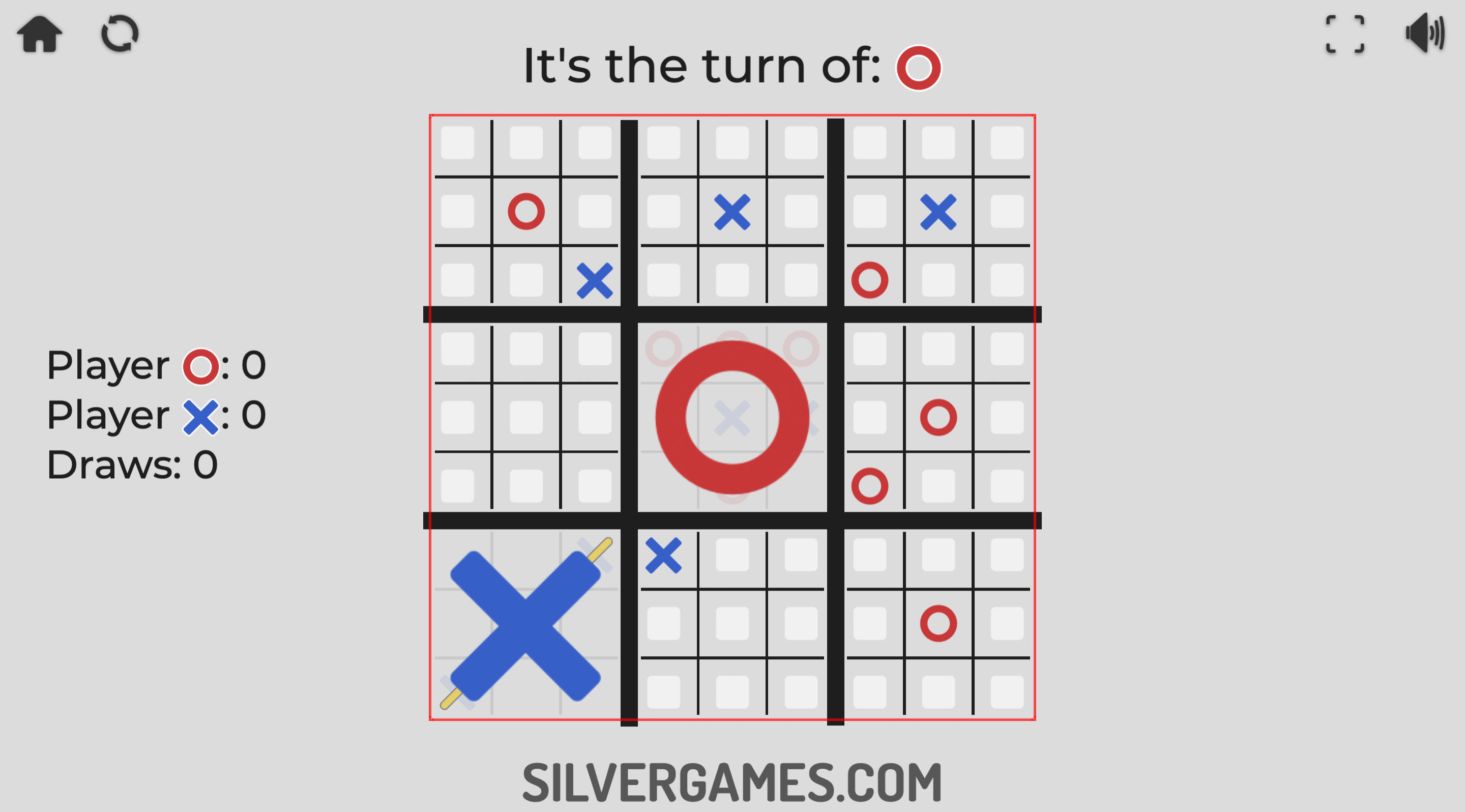 Tic Tac Toe - Play Online on SilverGames 🕹️