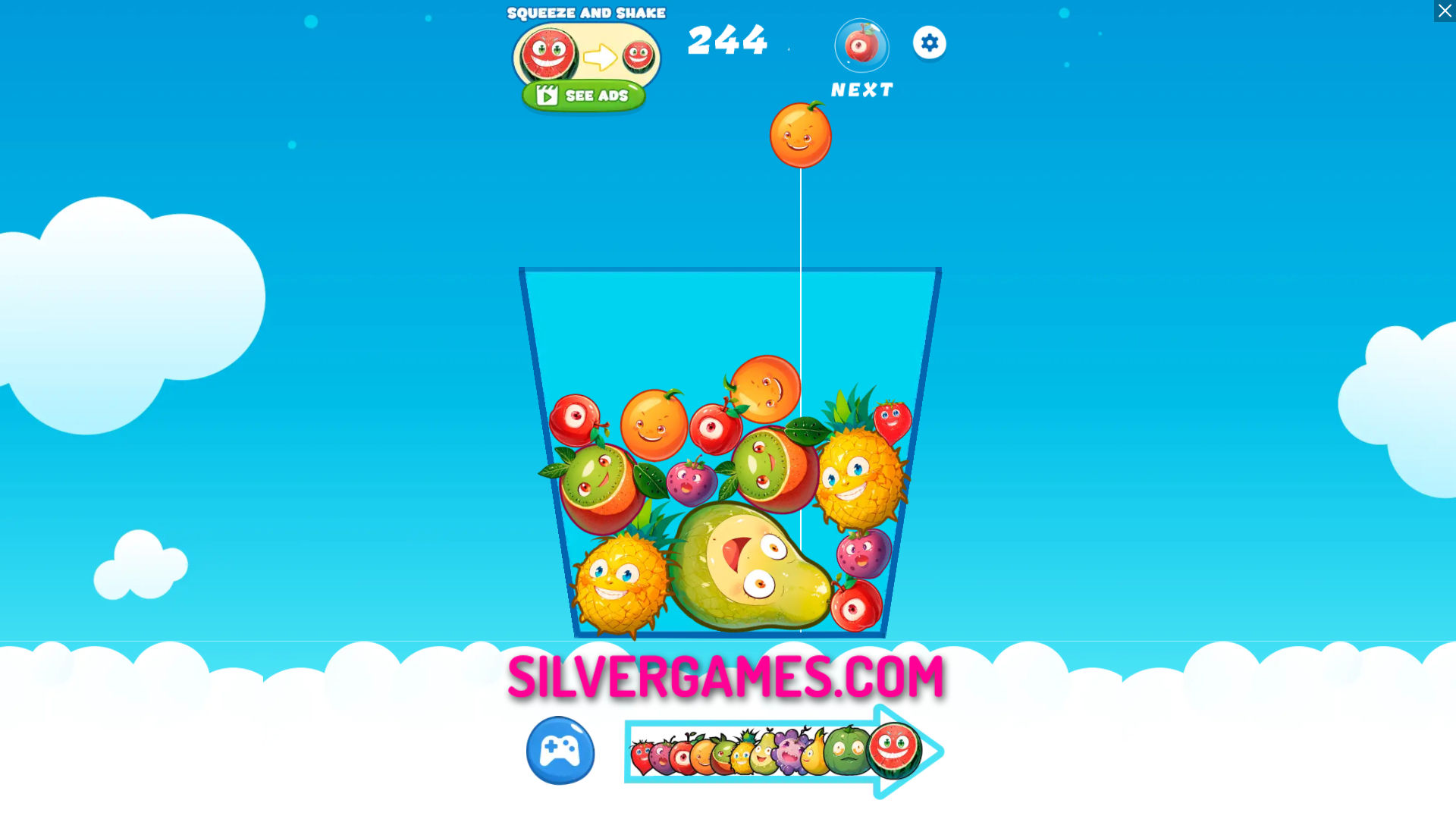 Watermelon Merge - Играйте Онлайн на SilverGames 🕹️