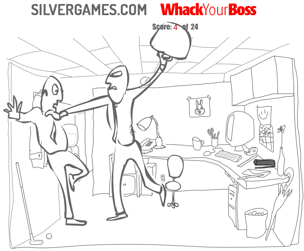 Whack Your Boss - Jogue Online em SilverGames 🕹️