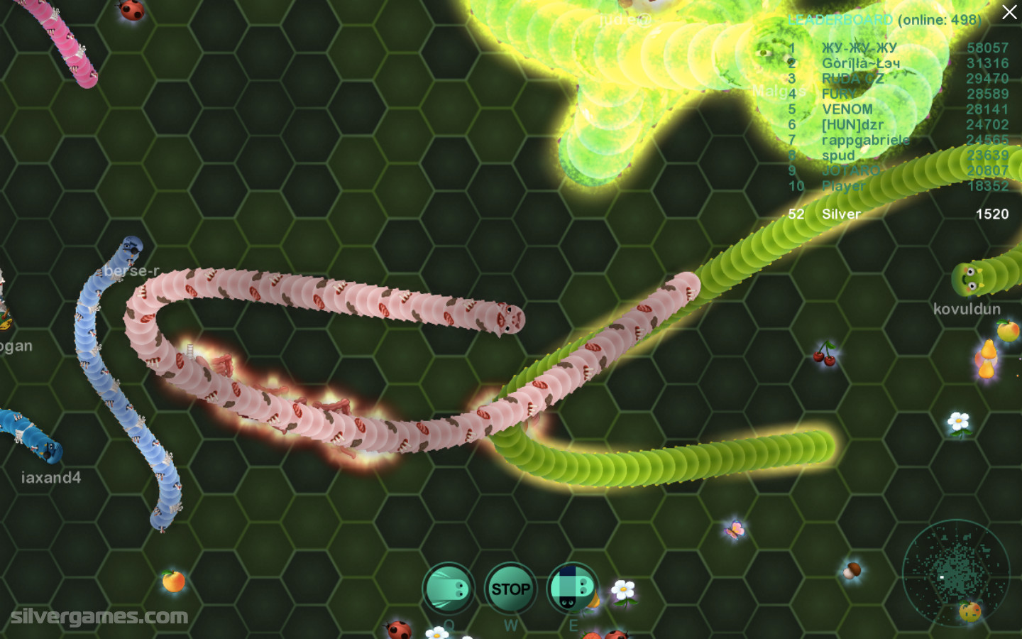 Worm Hunt - Snake Game IO Zone - Jogue Online em SilverGames 🕹